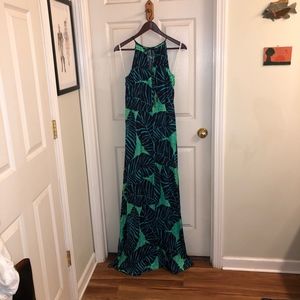 Lilly Pulitzer Under The Palms Maxi dress L